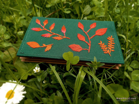 dostępne na zamówienie - napisz do mnie / portfel zielnik - rudy