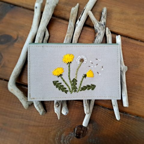 dostępne na zamówienie - napisz do mnie / portfel zielnik - mniszki