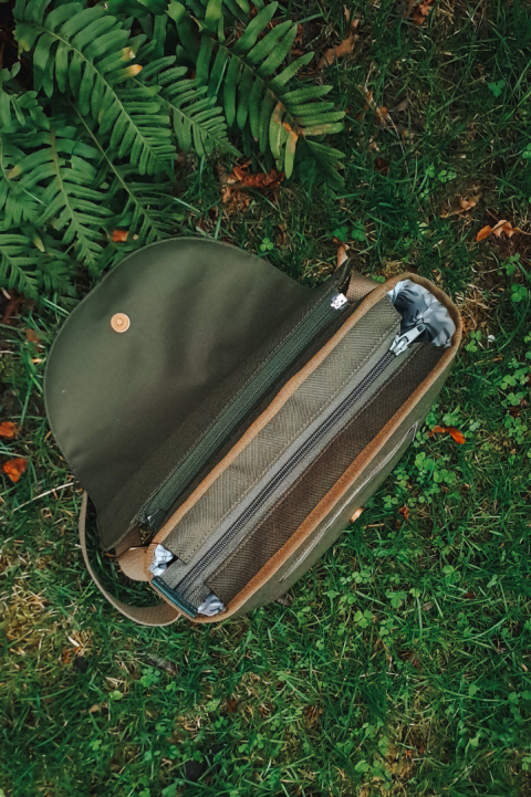 plecak zielony - mimozy