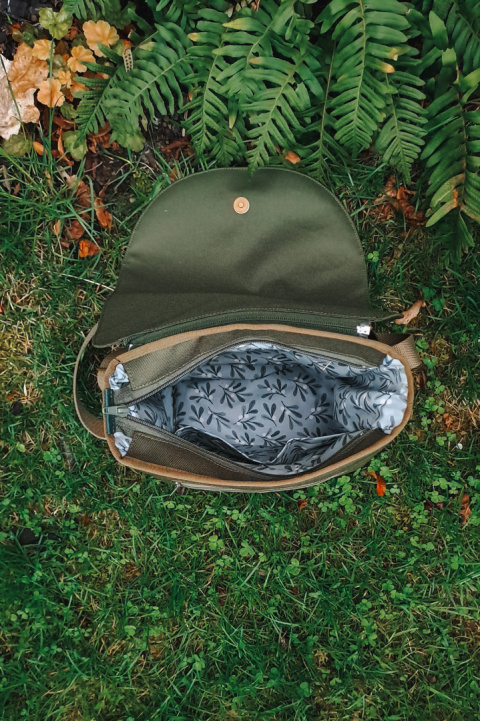 plecak zielony - mimozy