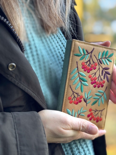 portfel - jarzębina na szałwii